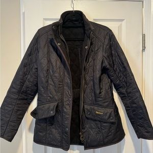 Black Barbour Cavalry Quilted Jacket size 10